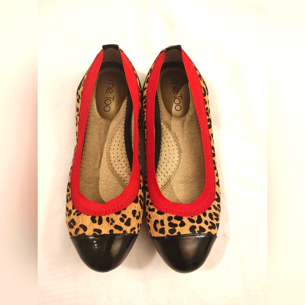 Me Too leopard print ballet flats